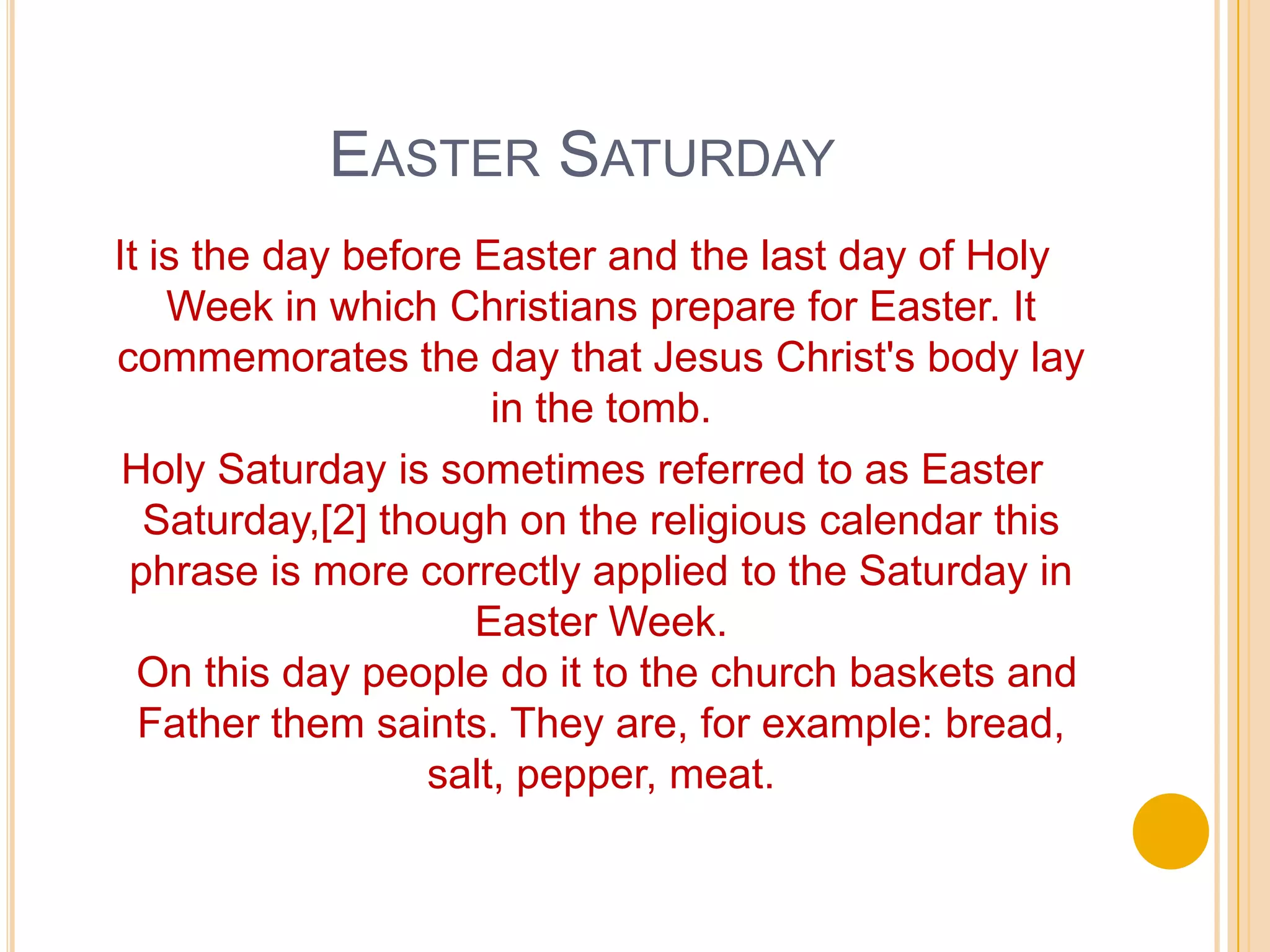 Polish easter customs and traditions | PPT