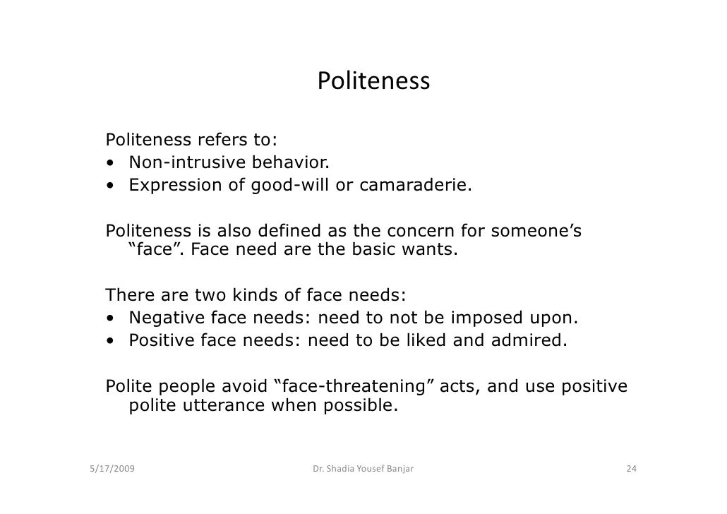 dissertation on politeness