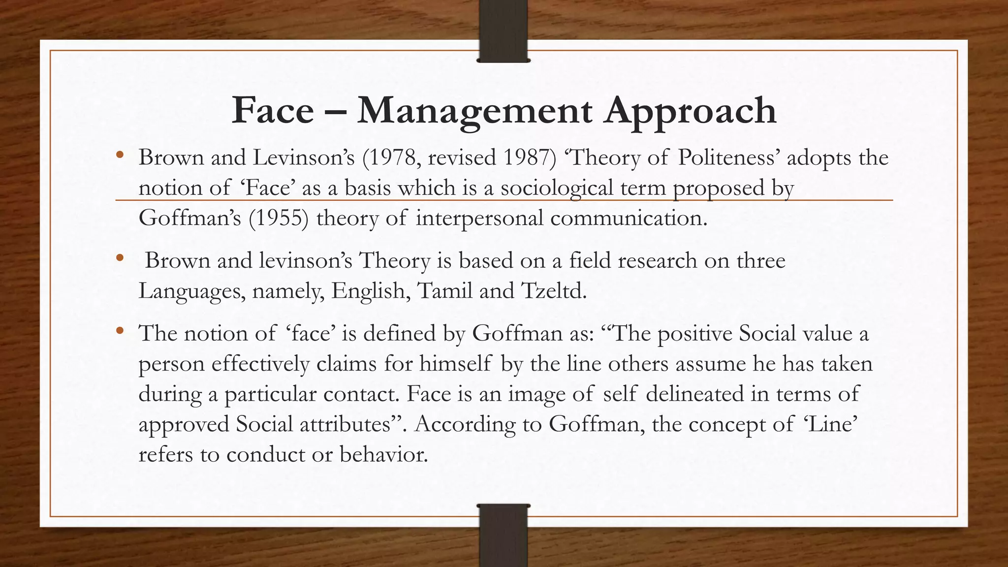 Politeness (Pragmatics) PPT