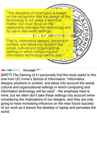 Polite, Pertinent, and... Pretty: Designing for the New-wave of Personal Informatics