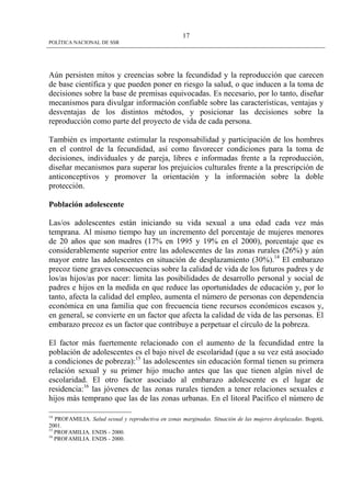 Politica Nacional De Ssr