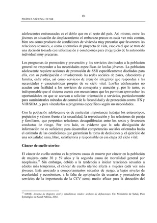 Politica Nacional De Ssr