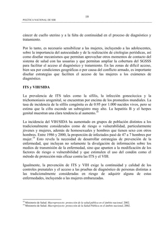 Politica Nacional De Ssr