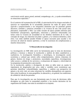 Politica Nacional De Ssr