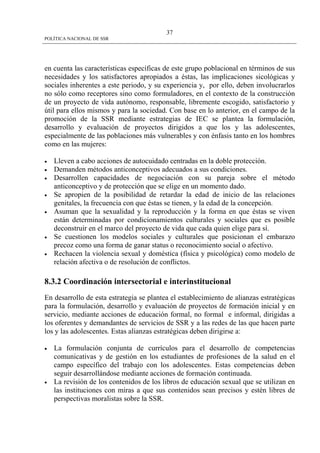 Politica Nacional De Ssr