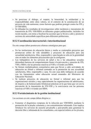 Politica Nacional De Ssr