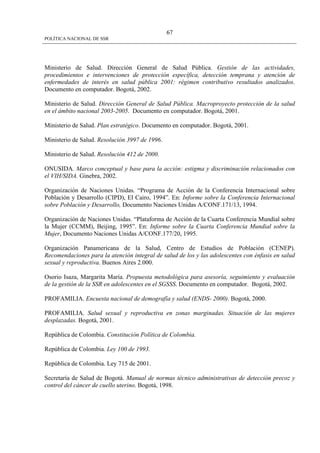 Politica Nacional De Ssr