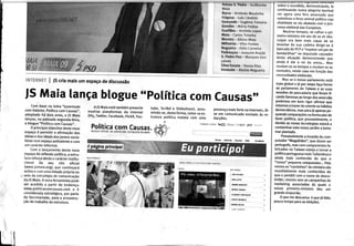 11-07-2009 - Blogue Politica com Causas (JS Maia) em destaque