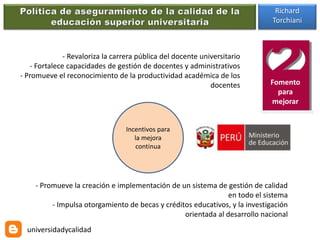 Politica de aseguramiento de la calidad (r) | PPTX