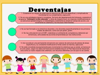 Desventajas
 