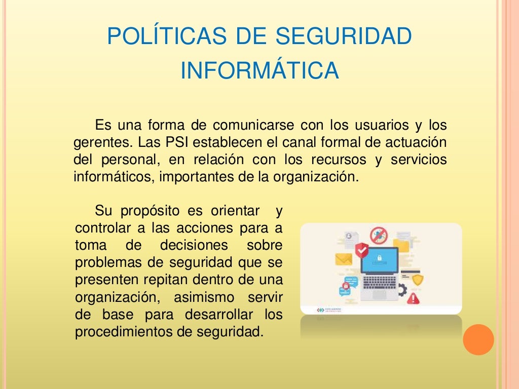 Politica de seguridad informatica Politica de seguridad informatica