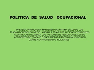  PELIGROSIDAD DE LOS FACTORES DE RIESGO