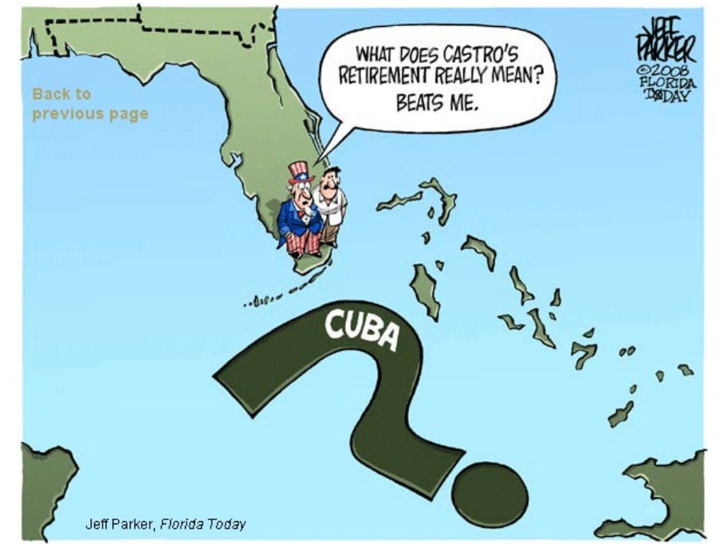 Political cartoons---cuba