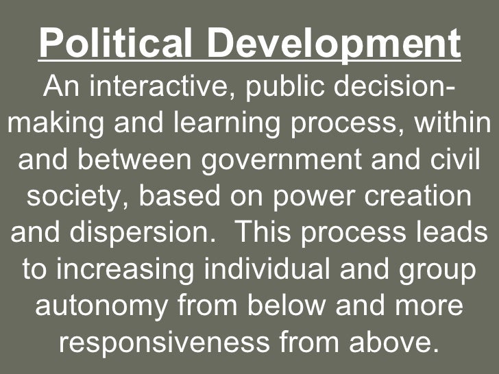 Political Development & Civil Society