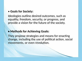Political Goals Examples Political-Ideologies on philippine politics and governance-Sabucido.pptx