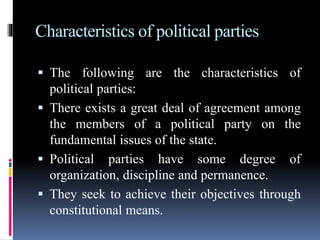 characteristics of politics