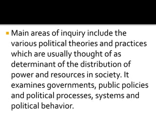 Political science | PPTX