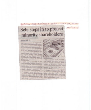 Political And Business Daily July 27, 2009 Article 2