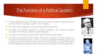Political and economic institution | PPTX