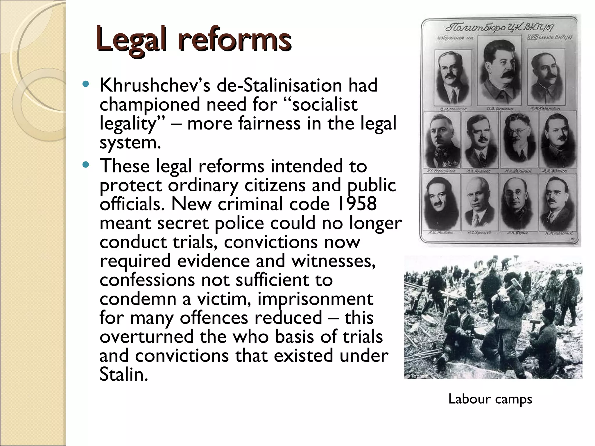 Political And Social Reforms Of Khrushchev | PPT