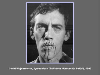 David Wojnarowicz, Speechless (Still from “Fire in My Belly”), 1987
 