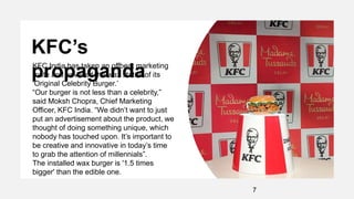 Kfc Adbusting Political campaign vs advertising campaign | PPT
