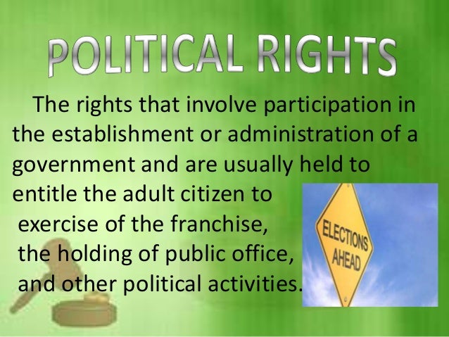 Political Civil Social And Economics Rights Of Citizens