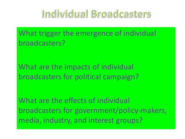 political campaign influence+media essay Most people make their political decisions based on impressions gained from the media this lesson assesses the effect of media, especially newer forms of media, on the public's political attitudes. political campaign influence+media essay Most people make their political decisions based on impressions gained from the media this lesson assesses the effect of media, especially newer forms of media, on the public's political attitudes.