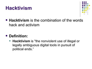 hacktivism activism