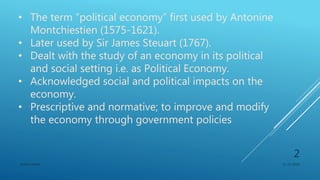 Political economy Slide 2