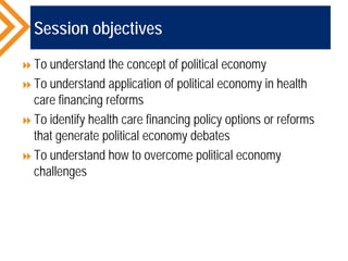 Political economy of healthcare financing reforms | PDF