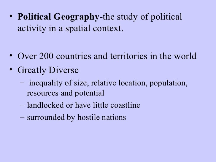 Political geography