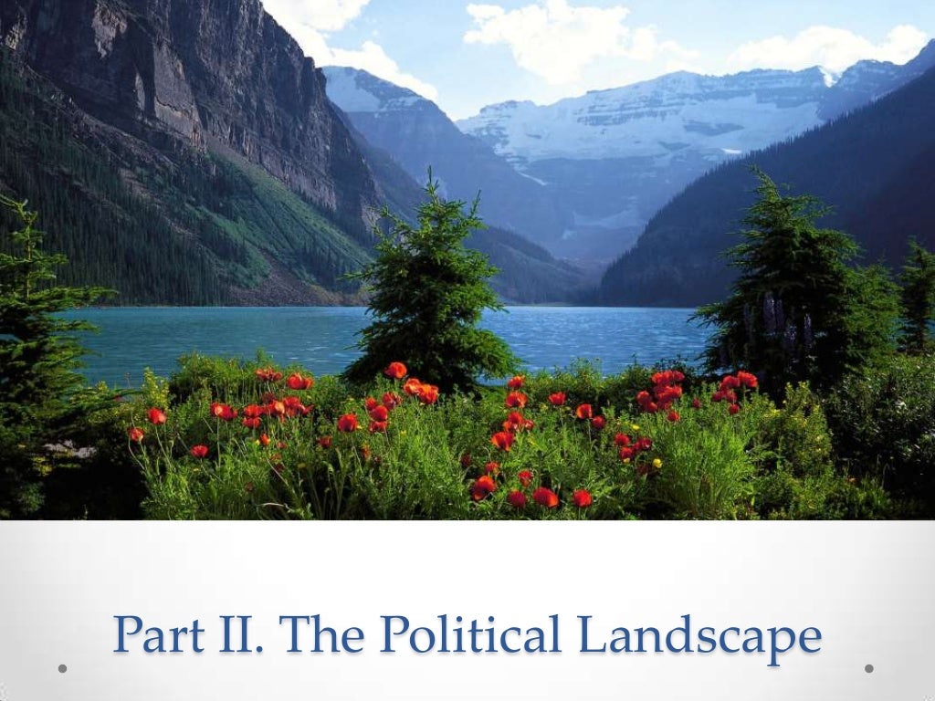 Political ideologies & landscape lecture