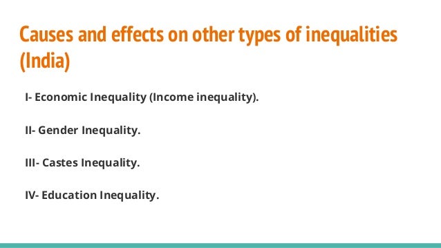 Social Causes and Consequences of Inequalities Based