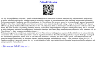 Political Inequality In Political Participation | PPT