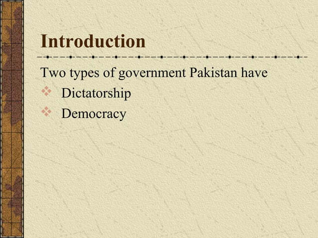 Political Instability In Pakistan