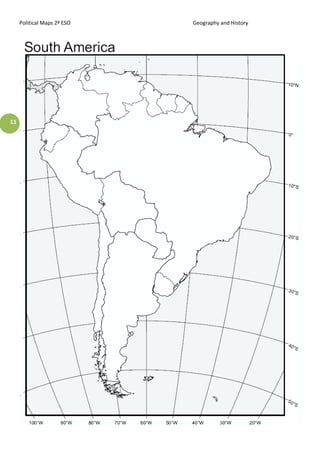 Political Maps 2º ESO Geography and History
11
 