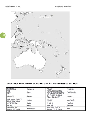 Political Maps 2º ESO Geography and History
13
 