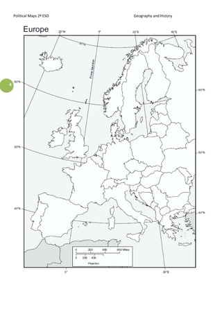 Political Maps 2º ESO Geography and History
4
 