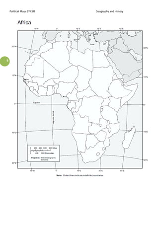 Political Maps 2º ESO Geography and History
6
 