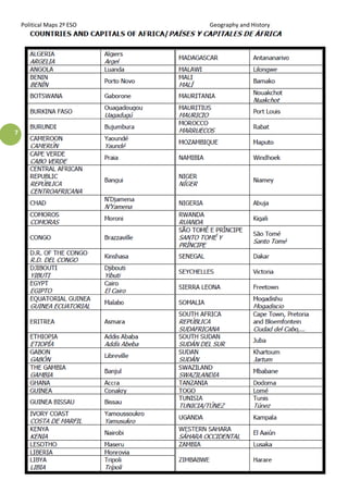 Political Maps 2º ESO Geography and History
7
 
