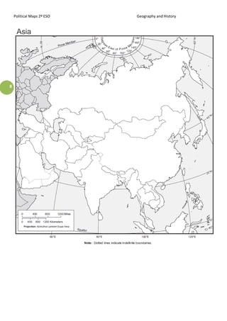 Political Maps 2º ESO Geography and History
8
 