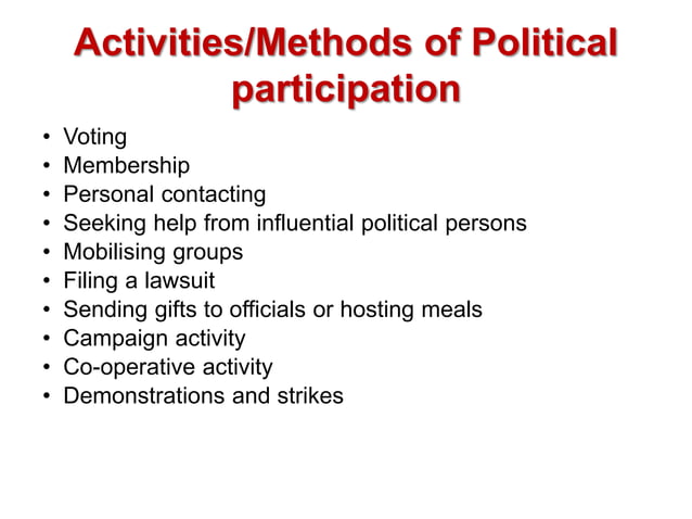 Political Participation | PPT