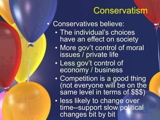 Good Conservatives Political Parties | PPT