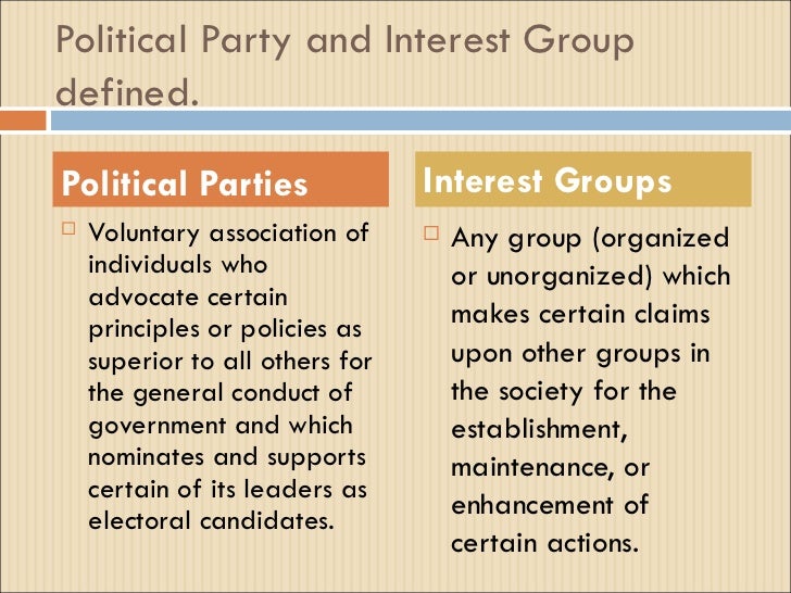 how are political parties organized