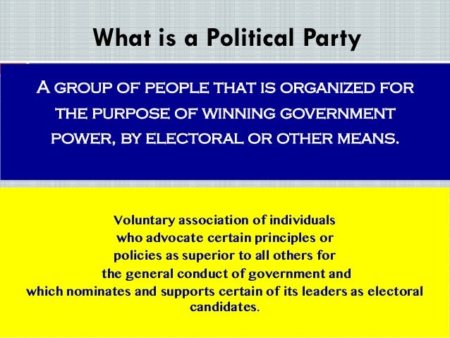 how are political parties organized