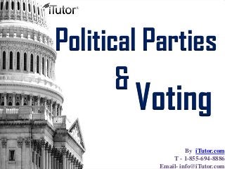 Voting
Political Parties
&
By iTutor.com
T - 1-855-694-8886
Email- info@iTutor.com
 