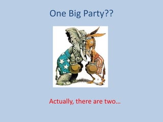 One Big Party??




Actually, there are two…
 