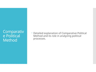 political_process_methods_modern interest and identifying it | PPTX