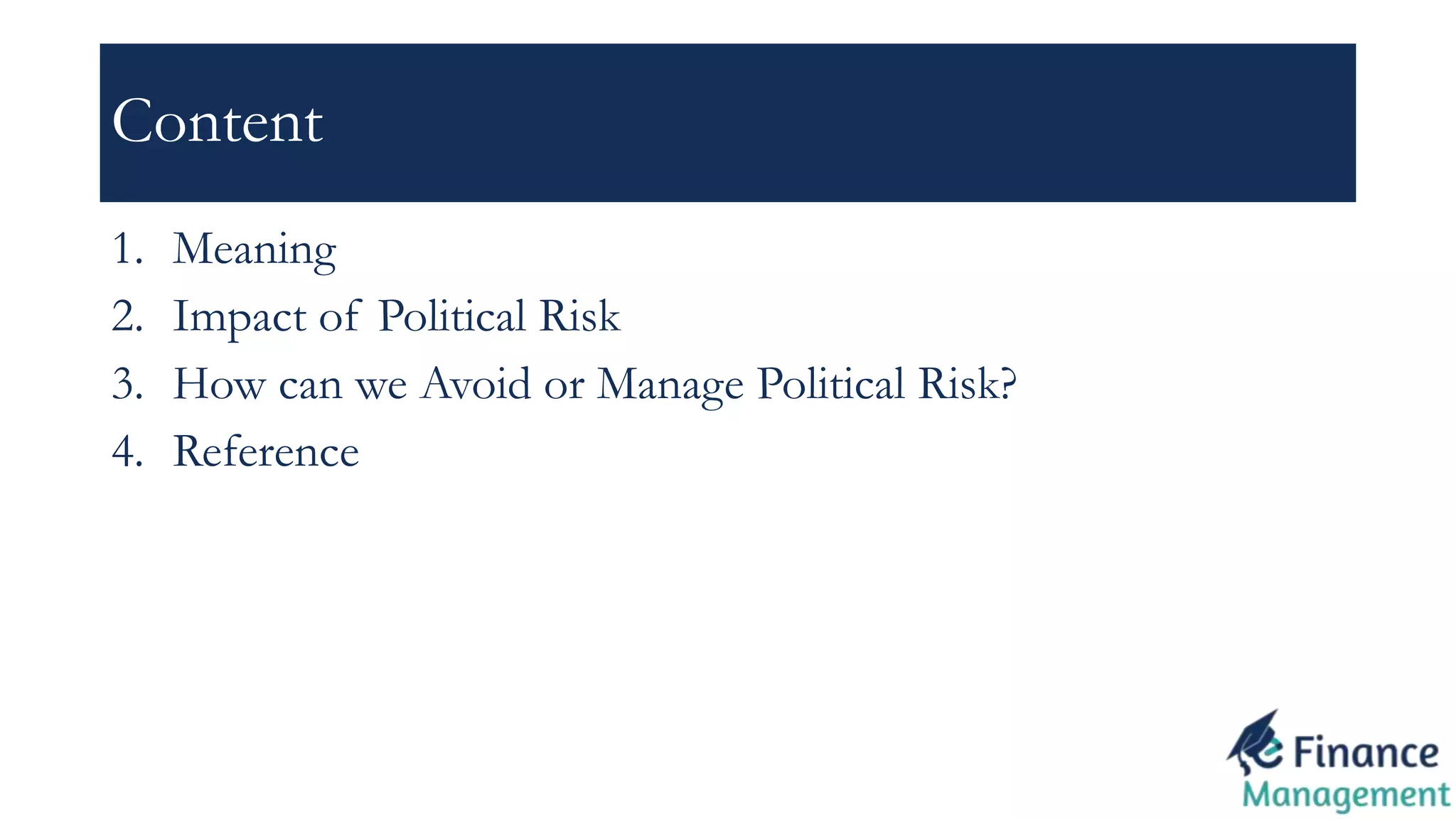Political Risk | PPTX